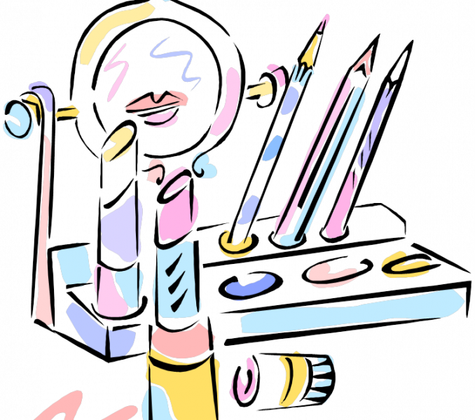 Beauty Free Cosmetic Clip Art Panda Images - Makeup Clipart Png Transparent (678x600)