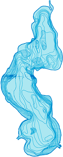 Little Rock Lake Mn Depth Map (520x520)