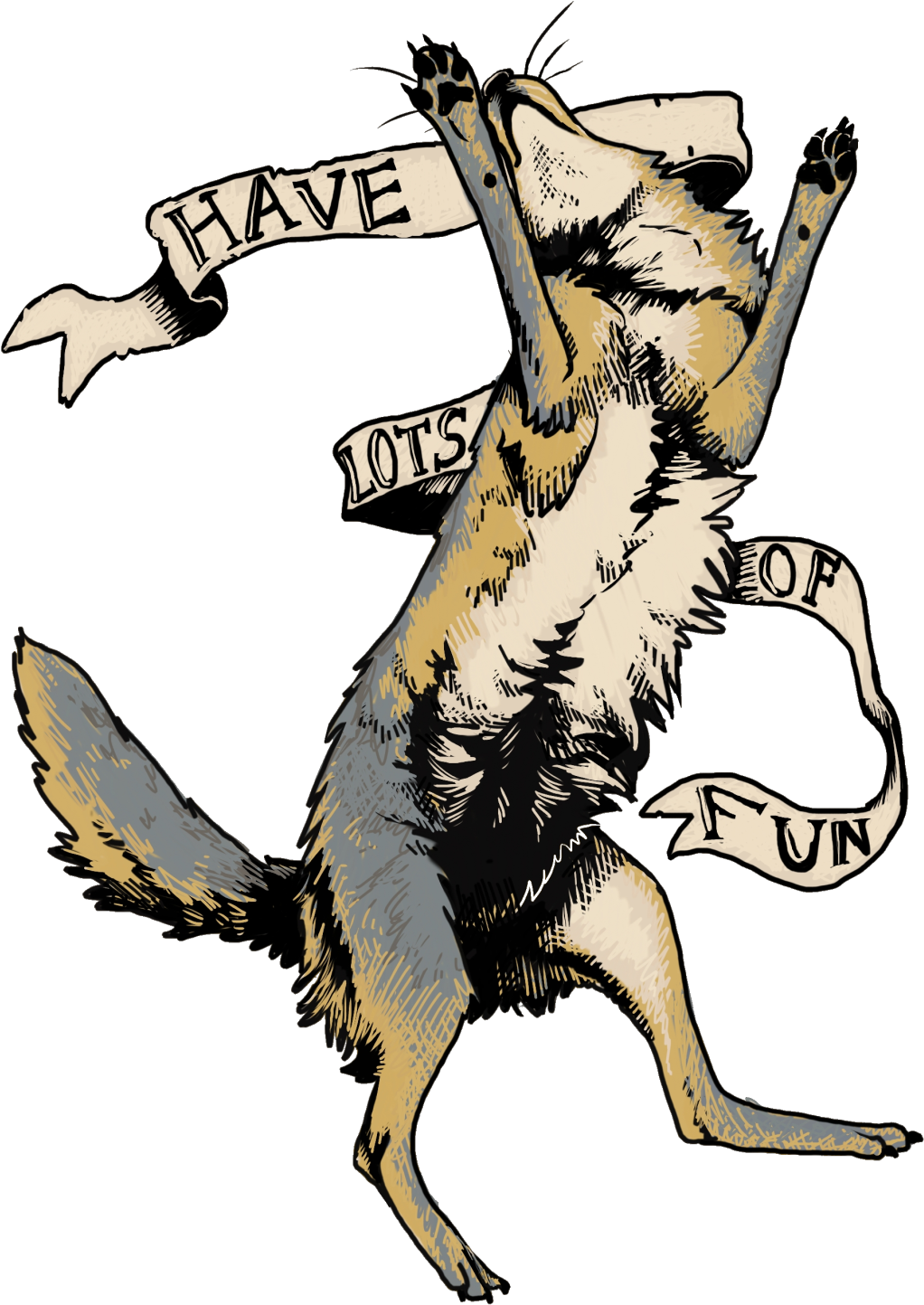Coyote Clip Art - Coyote Clip Art (1280x1615)