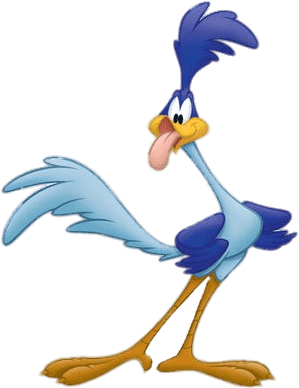 Free Library Road Runner Transparent Png Stickpng - Road Runner Looney Tunes (326x448)