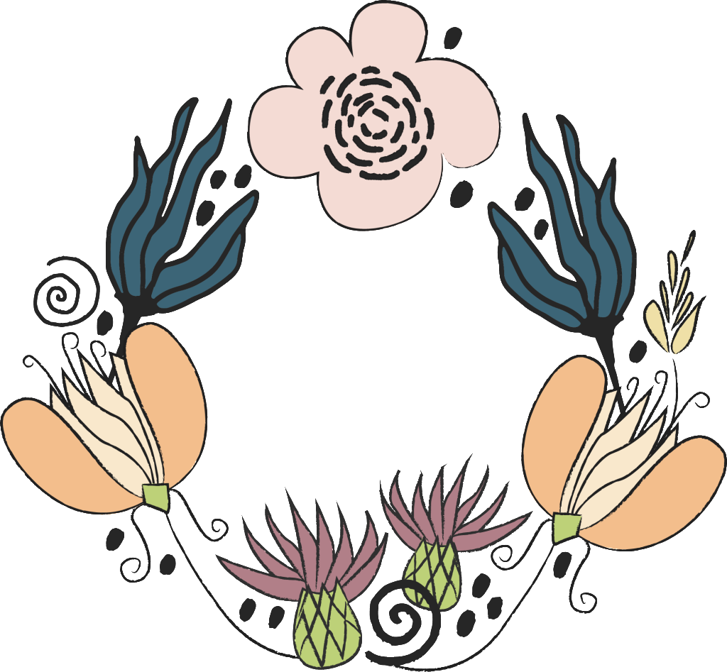 Hand Painted Color Garland Free Buckle Png - Color (1024x947)