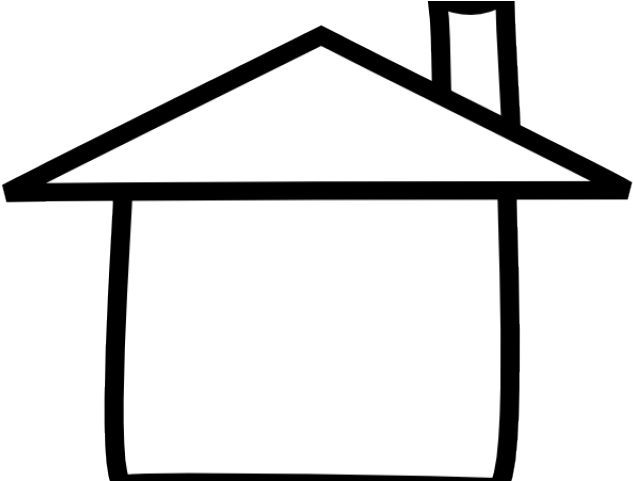 Outline House Clipart Black And White (640x480)