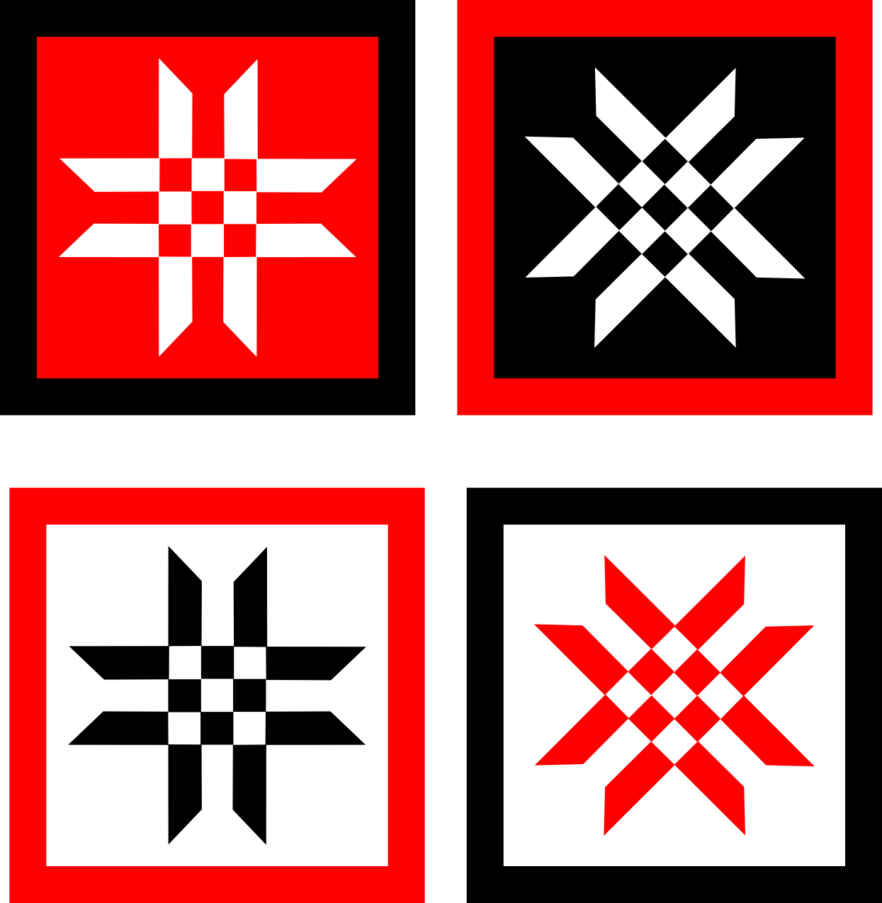 Here's Is An Option Using The Design As A Corner Or - Cross (1245x1275)