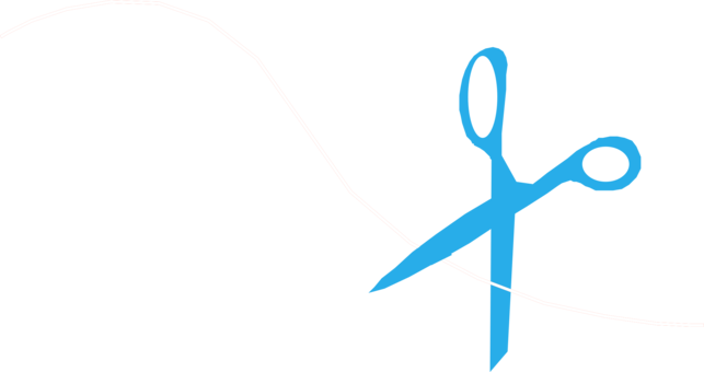 Thread Yarn Computer Icons Scissors Hand-sewing Needles - Scissor And Thread Clipart (643x340)