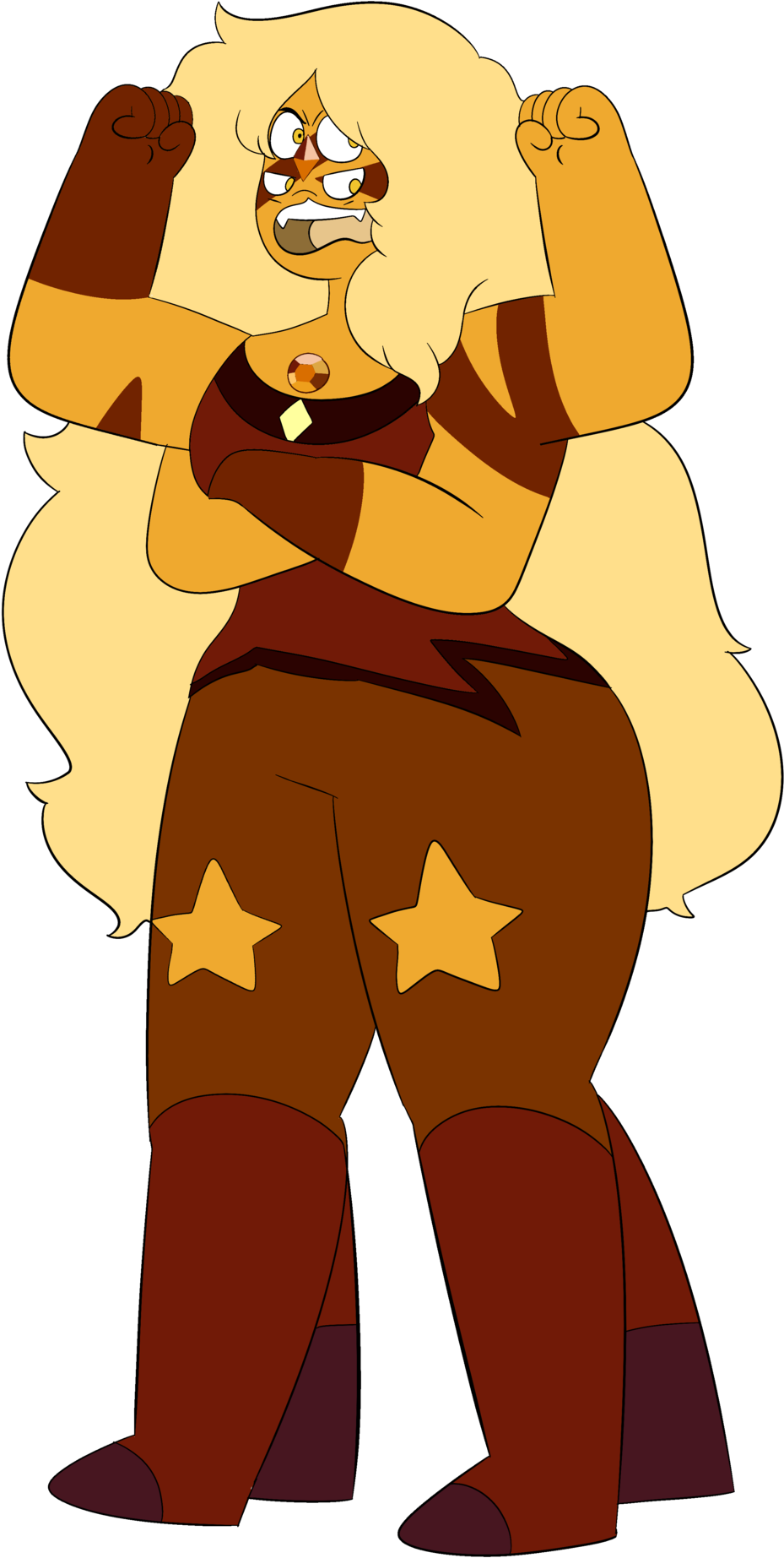 Tiger's Eyes Jasper And Amethyst - Cartoon (1152x1920)
