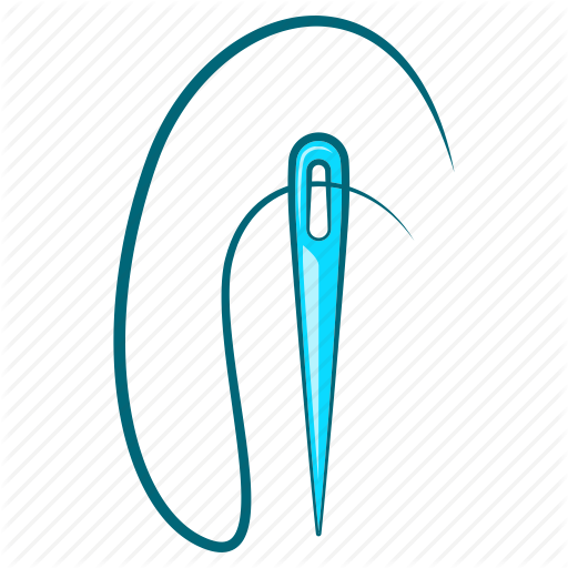 Aguja De Coser Animado Clipart Hand-sewing Needles - Sewing Needle (512x512)