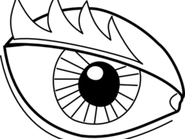Eye Clipart Book - Eye Clipart Outline (640x480)