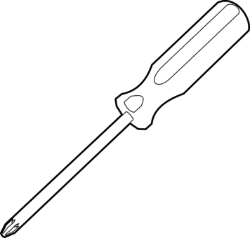 Screwdriver Drawing Nut Driver Screw Gun - Drawing Of Screw Driver (356x340)