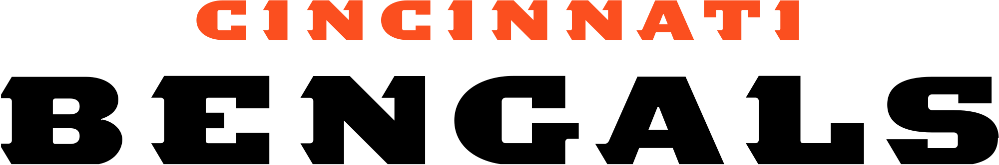 Cincinnati Bengals Wordmark (2000x332)