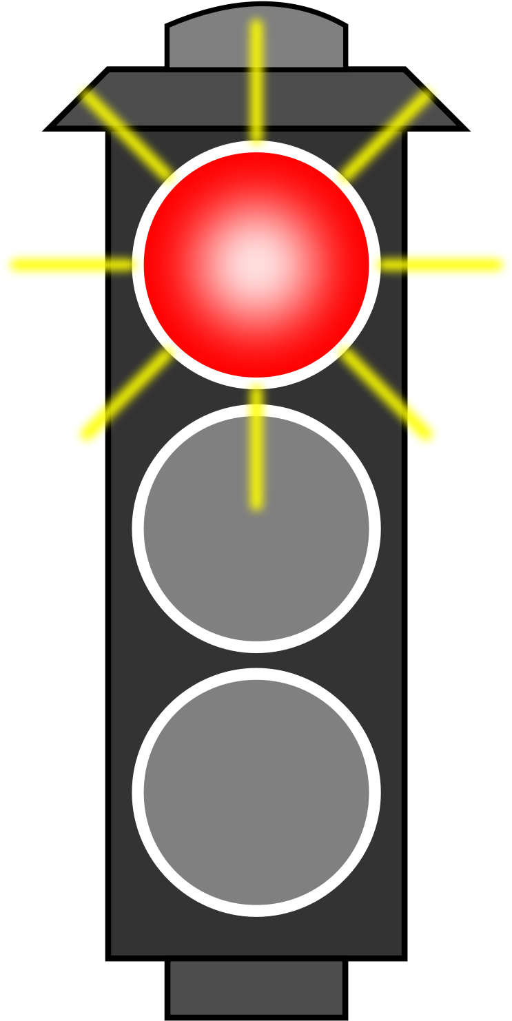 Driver Vector - Red Amber Green Traffic Light (748x1519)