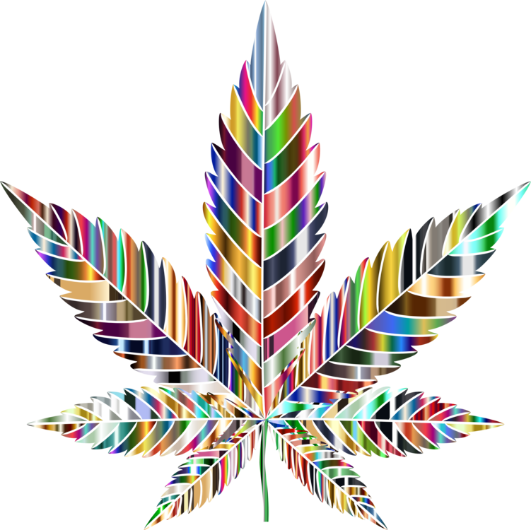 Cannabis Work Of Art Leaf Psychedelic Drug - Weed Leaf Psychedelic Hd (751x750)