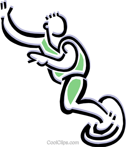 Surfer Royalty Free Vector Clip Art Illustration - Surf The Murph (412x480)