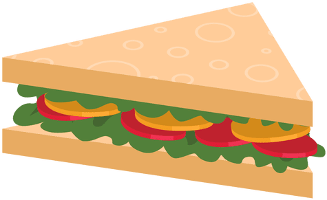 Triangle Clipart Triagle - Sandwich Png (512x512)