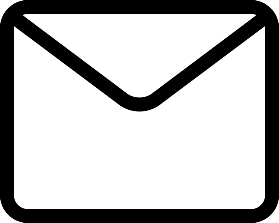 Vector Mail Clipart Email Computer Icons - Newsletter Logo Icon White Png (900x720)