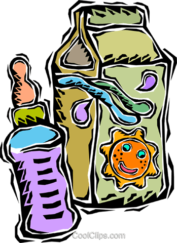 Baby Bottle With Juice Royalty Free Vector Clip Art - Baby Bottle With Juice Royalty Free Vector Clip Art (349x480)