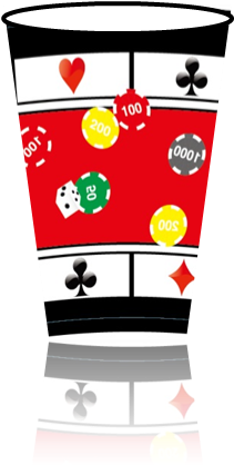 Casino Night Cups 8pkt - Casino (210x608)