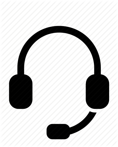 Mic Clipart Microphone Speaker - Headphone With Mic Icon (412x512)