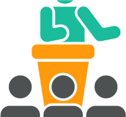 Inspirational Clipart Motivational Speaker - Key Note Speaker Icon (640x480)