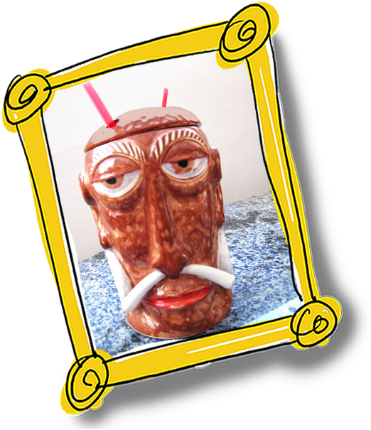 Bali Hai Tiki Mug For Two From The Collection Of - Bali Hai Tiki Mug For Two From The Collection Of (557x621)