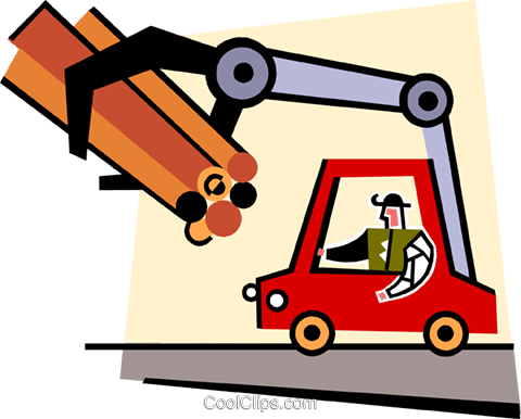 Logging Vehicles Royalty Free Vector Clip Art Illustration - Logging Vehicles Royalty Free Vector Clip Art Illustration (480x386)