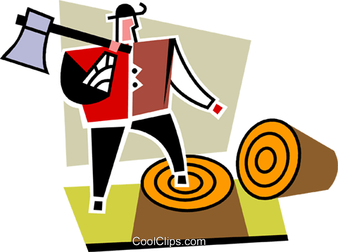 Logging Industry Royalty Free Vector Clip Art Illustration - Logging Industry Royalty Free Vector Clip Art Illustration (480x358)