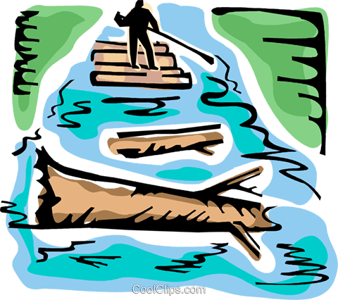 Forestry And Logging Royalty Free Vector Clip Art Illustration - Cutting Down Trees (480x426)