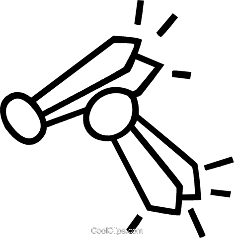 Paperclips Royalty Free Vector Clip Art Illustration - Illustration (471x480)