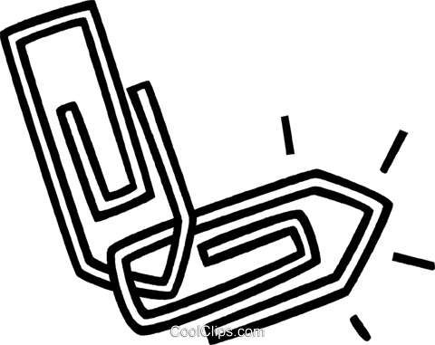 Paperclips Royalty Free Vector Clip Art Illustration - Stock Photography (480x381)
