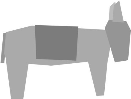 Post Cards Donkey Paper Mammal Zebra - Darts (481x340)