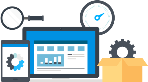 Website Maintenance Blue Pixel Ipad Laptop - Search Engine Optimization (507x301)