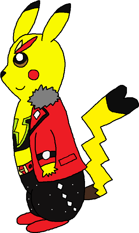 Pikachu Rock Star By Rebeccachu - Pikachu Fan Art (652x1018)