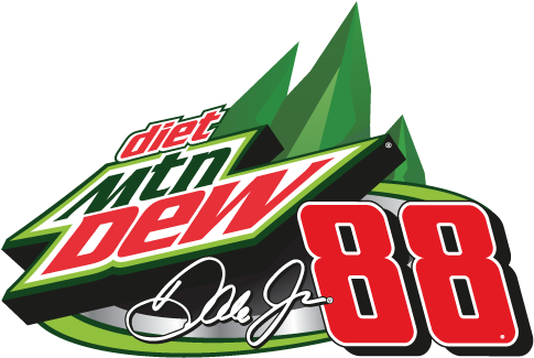 Mountain Dew And Dale Jr - Mountain Dew 88 Car (540x396)