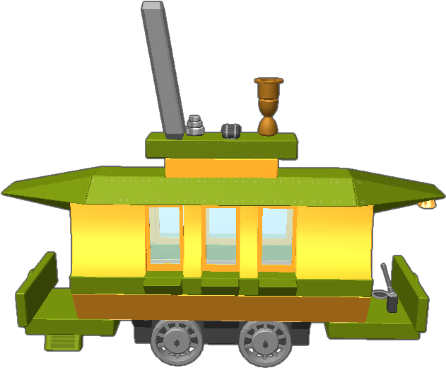Blocksworld Fontaine Foxs Classic Comic Strip Comes - Locomotive (768x768)