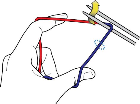 Judy's Magic Cast On, A La Jeny - Knitting (471x350)