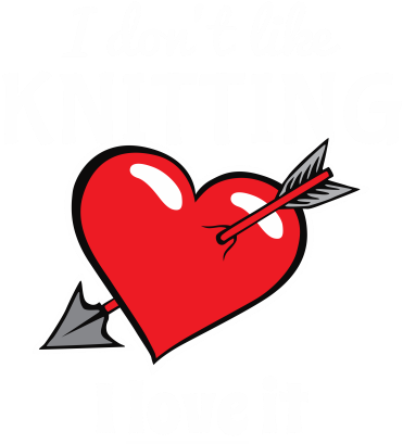 I Don't Like Knitting I Love It - Heart (440x440)