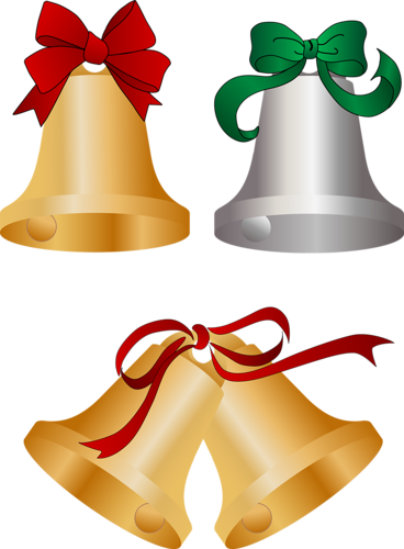 Christmas Bells Christmas Bells, Christmas Clipart, - Bell (368x500)