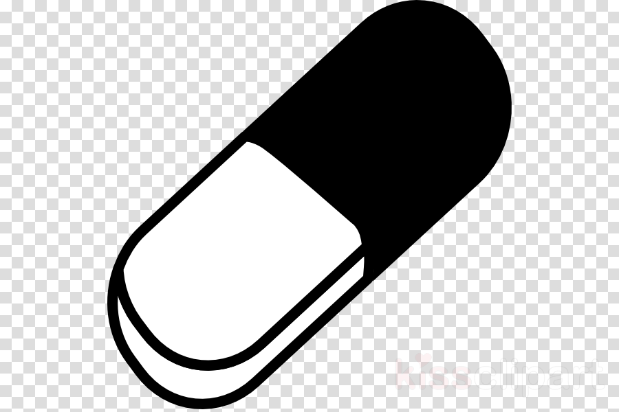 Capsule Clip Art Black And White Clipart Tablet Pharmaceutical - Fastway - Self Titled S/t - New Sealed Cd (900x600)
