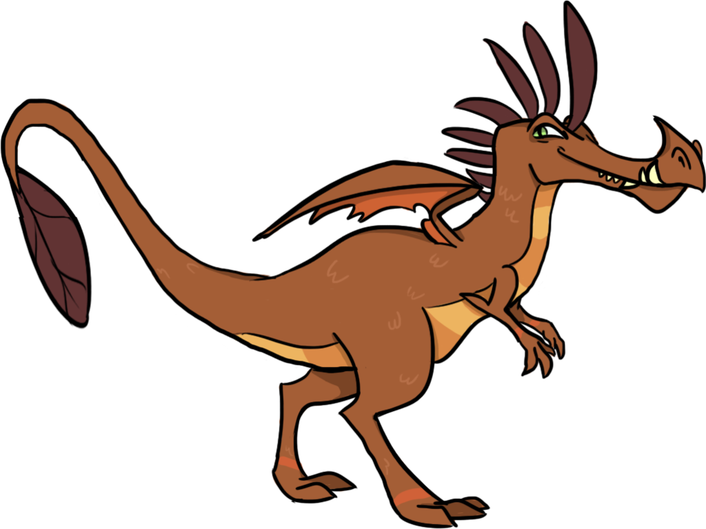 Fancykarp, Background Dragon, Barry, Dragon, Gauntlet - Cartoon (1024x767)
