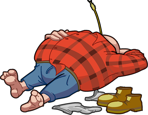 Barry Woods Sleeping Game Art - Art (512x400)