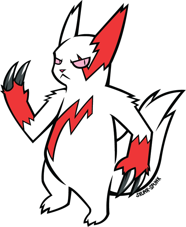 Super Hexagoose - Skunk - Cartoon (593x725)