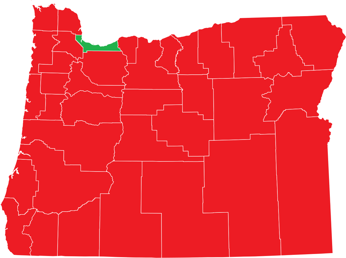 Portland Oregon Political Map (1200x895)