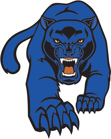 Panther Clipart Swimming - Pantera Negra Mascote (600x600)