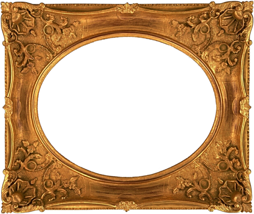 Download Fancy Old Picture Frame Clipart Picture Frames - Victorian Era Picture Frame (900x771)