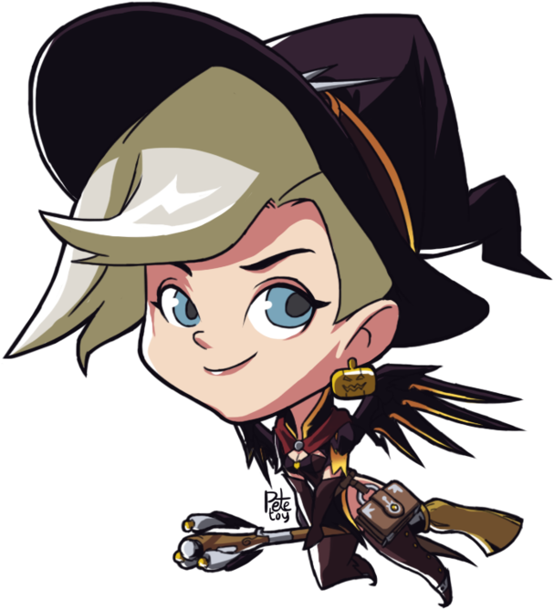 Clip Art Royalty Free Library Witch Alternate Spray - Overwatch Mercy Cute Spray (894x894)