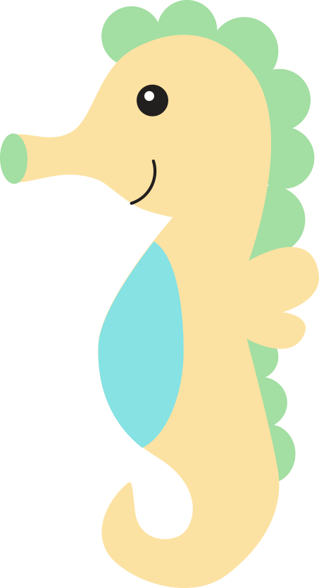Graphic Free Sea Creatures Clip Art Department Cute - Clip Art (453x833)