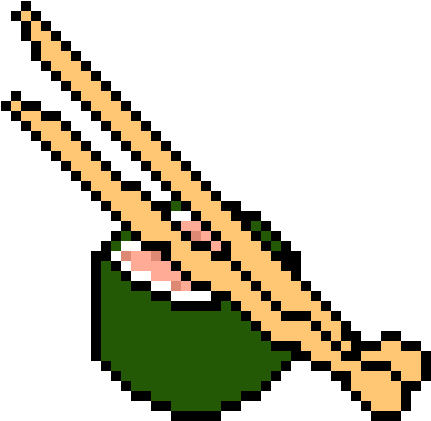 Sushi With Chop Sticks - Sushi (430x430)