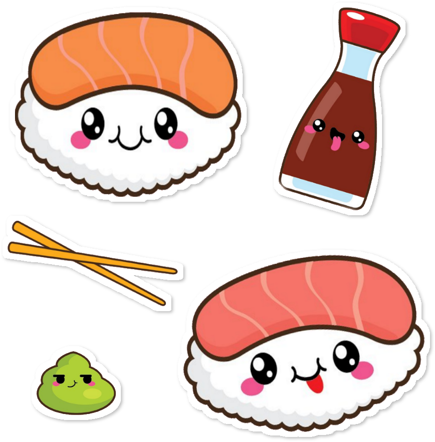 Adesivo De Cupcake Fairy Ks Colab Ksna - Comida Japonesa Kawaii Png (962x962)