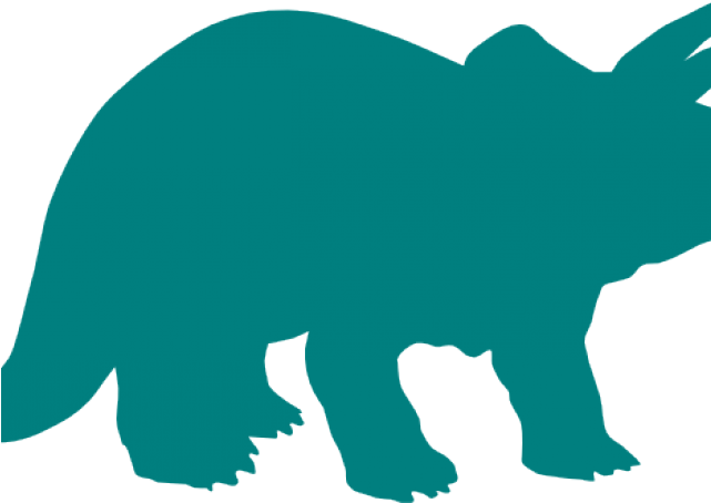 Tail Clipart T Rex - Silhouette Dinosaur Clipart (640x480)