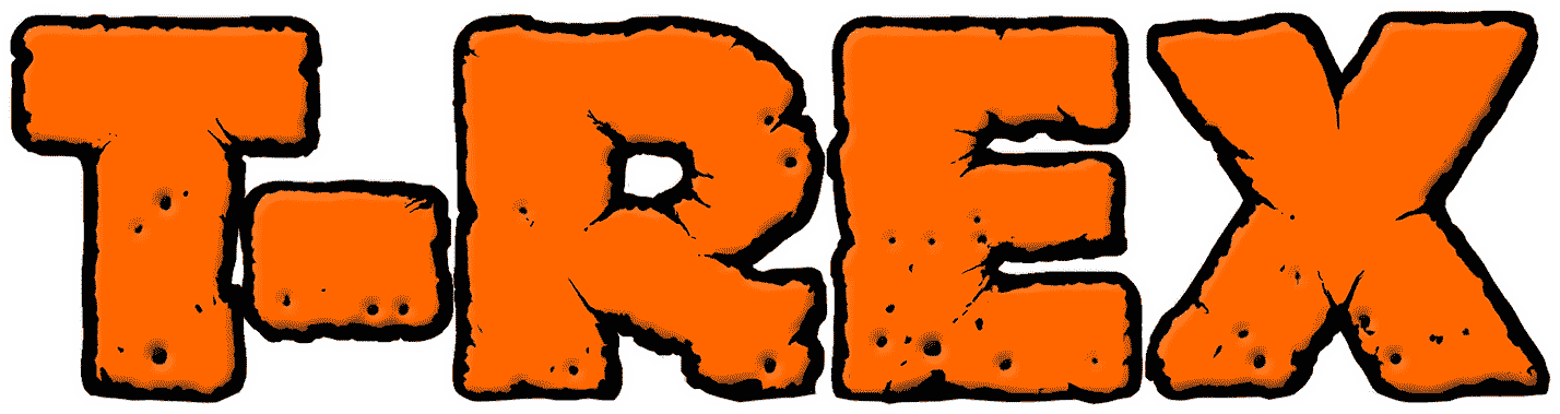 Orange Clipart T Rex - T Rex Tape Logo (1434x381)