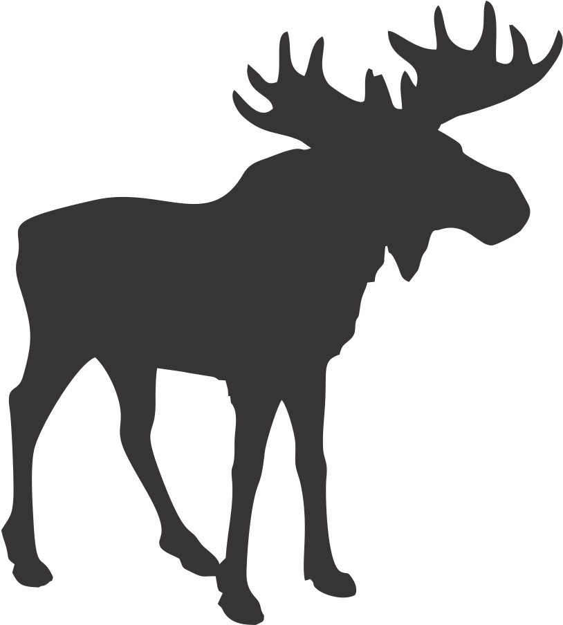 Blue Trading Company - Bull Moose Moose Silhouette (923x911)